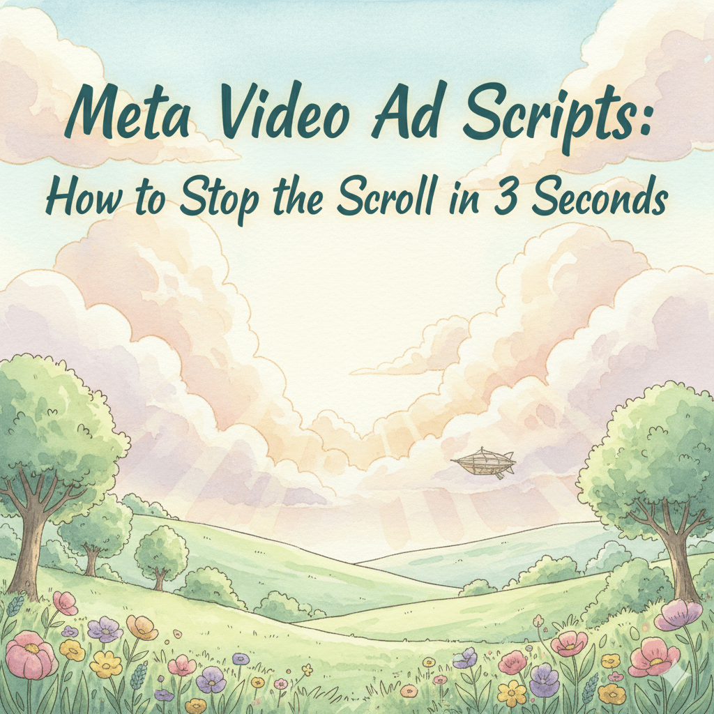 Meta Video Ad Scripts: How to Stop the Scroll in 3 Seconds